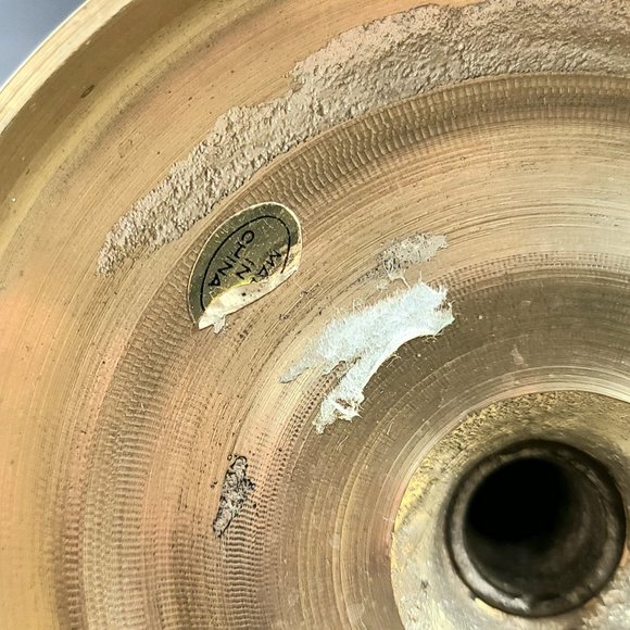 Vintage Solid Brass Heavy Candlestick Holders - Made in China - Set of 2 - Picture 7 of 8